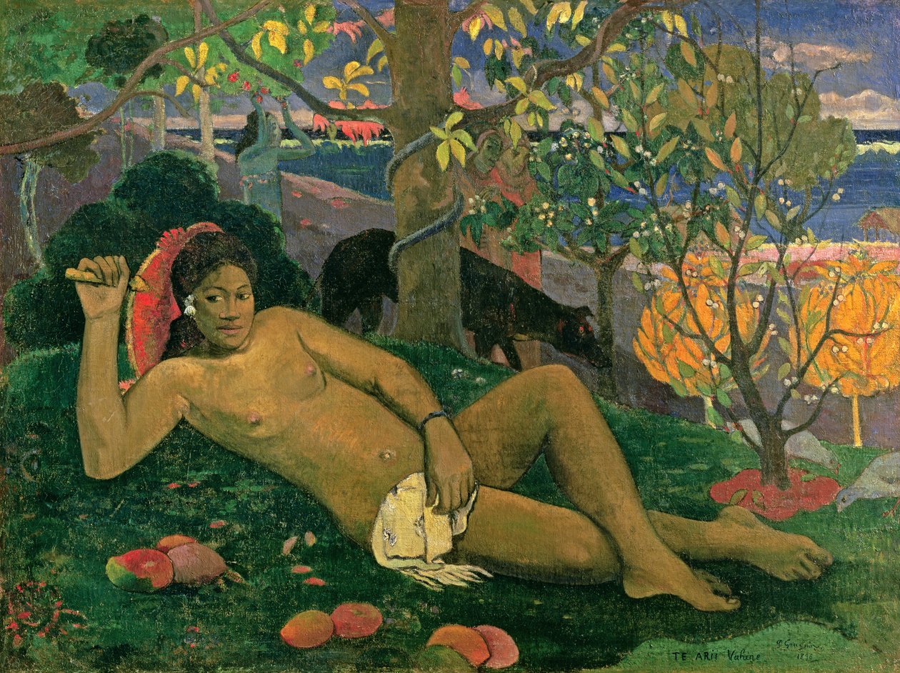 Żona króla, 1896 autorstwa Paul Gauguin