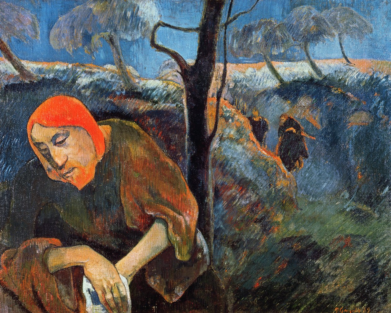 Agonia w Ogrodzie Oliwnym, 1889 autorstwa Paul Gauguin