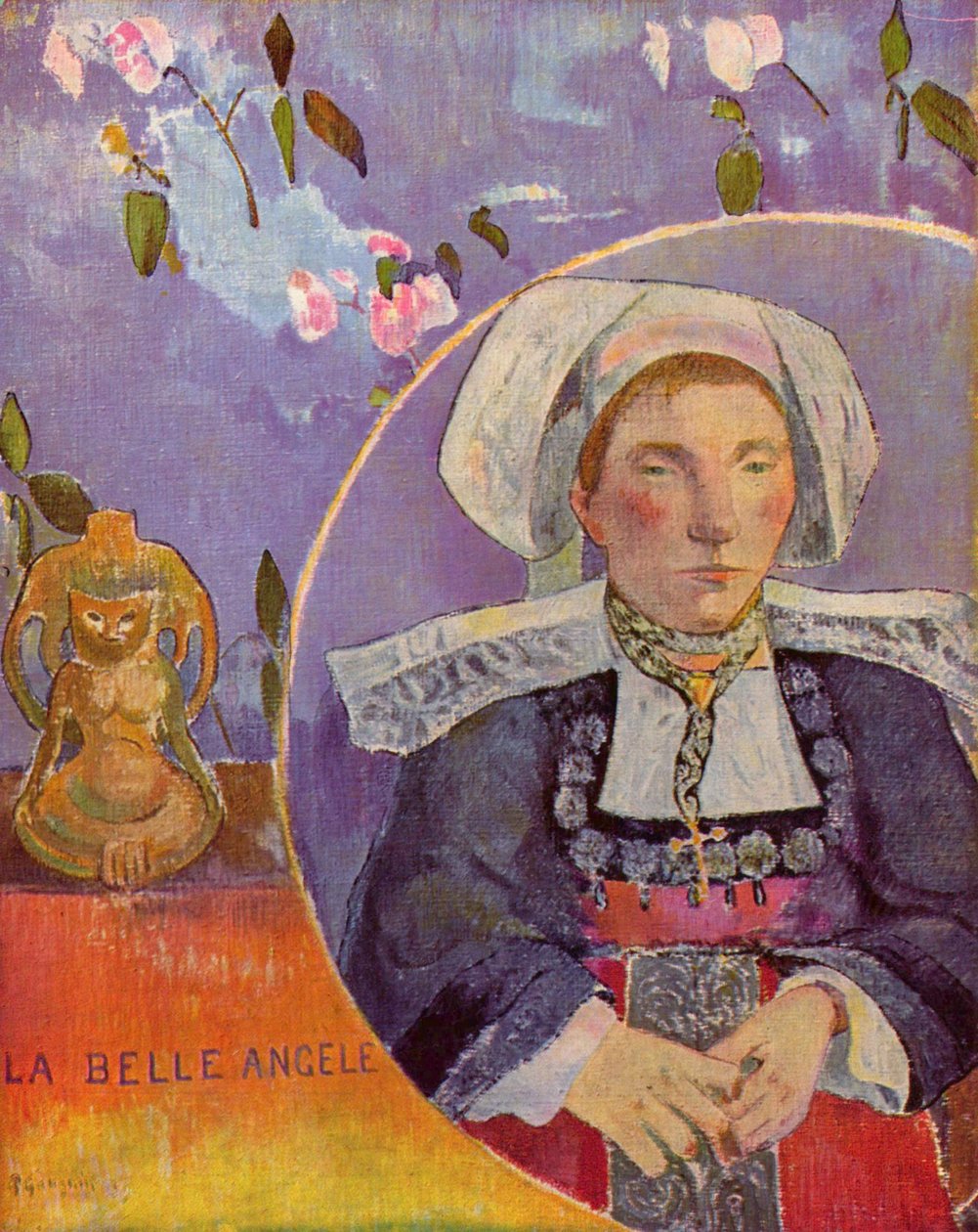 Piękna Angela autorstwa Paul Gauguin