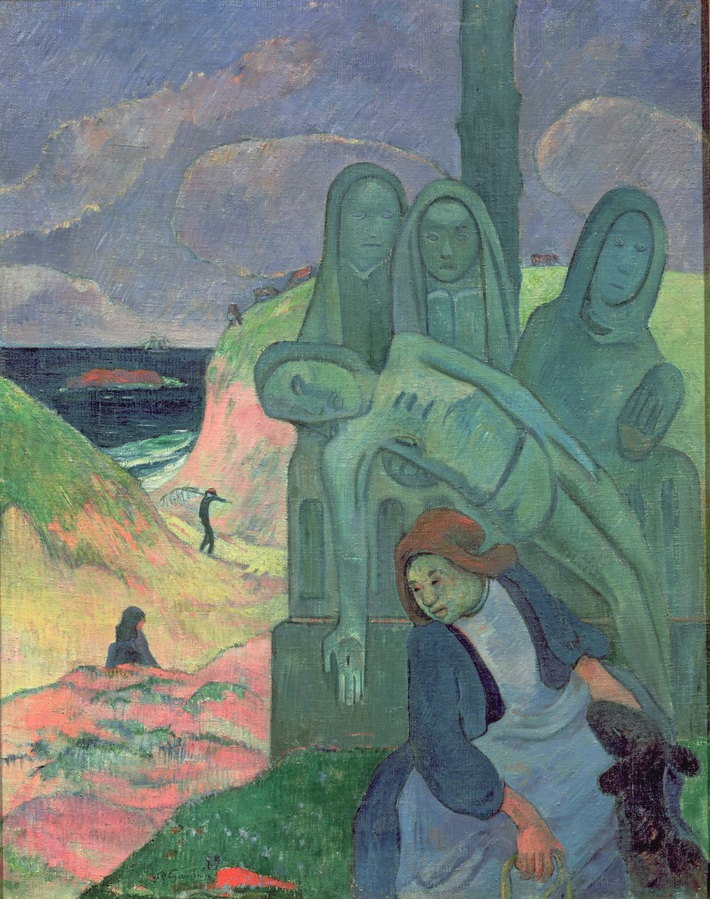 Zielony Chrystus (Kalwaria Bretońska) 1889 autorstwa Paul Gauguin