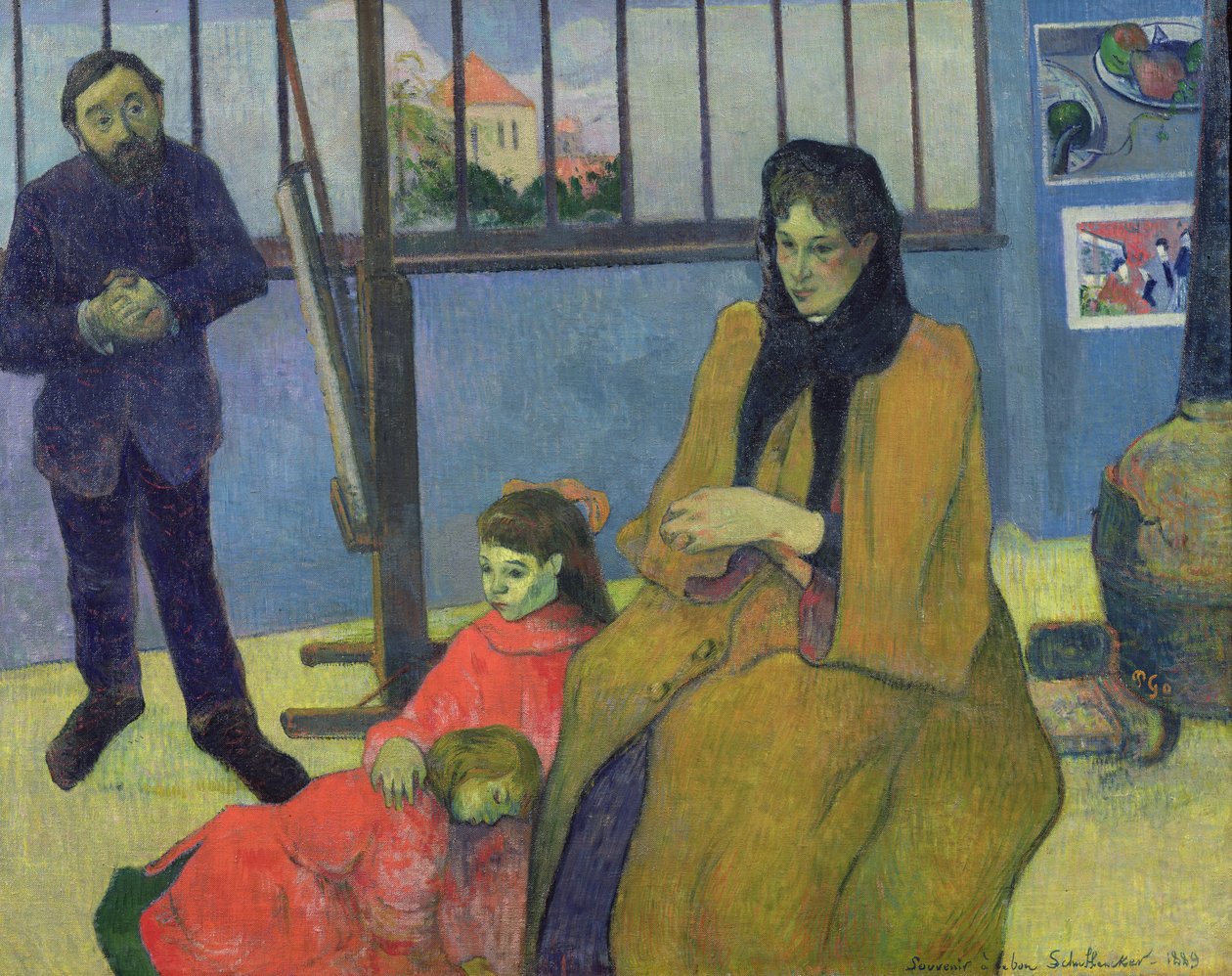 Rodzina Schuffeneckera, czyli studio Schuffeneckera, 1889 autorstwa Paul Gauguin