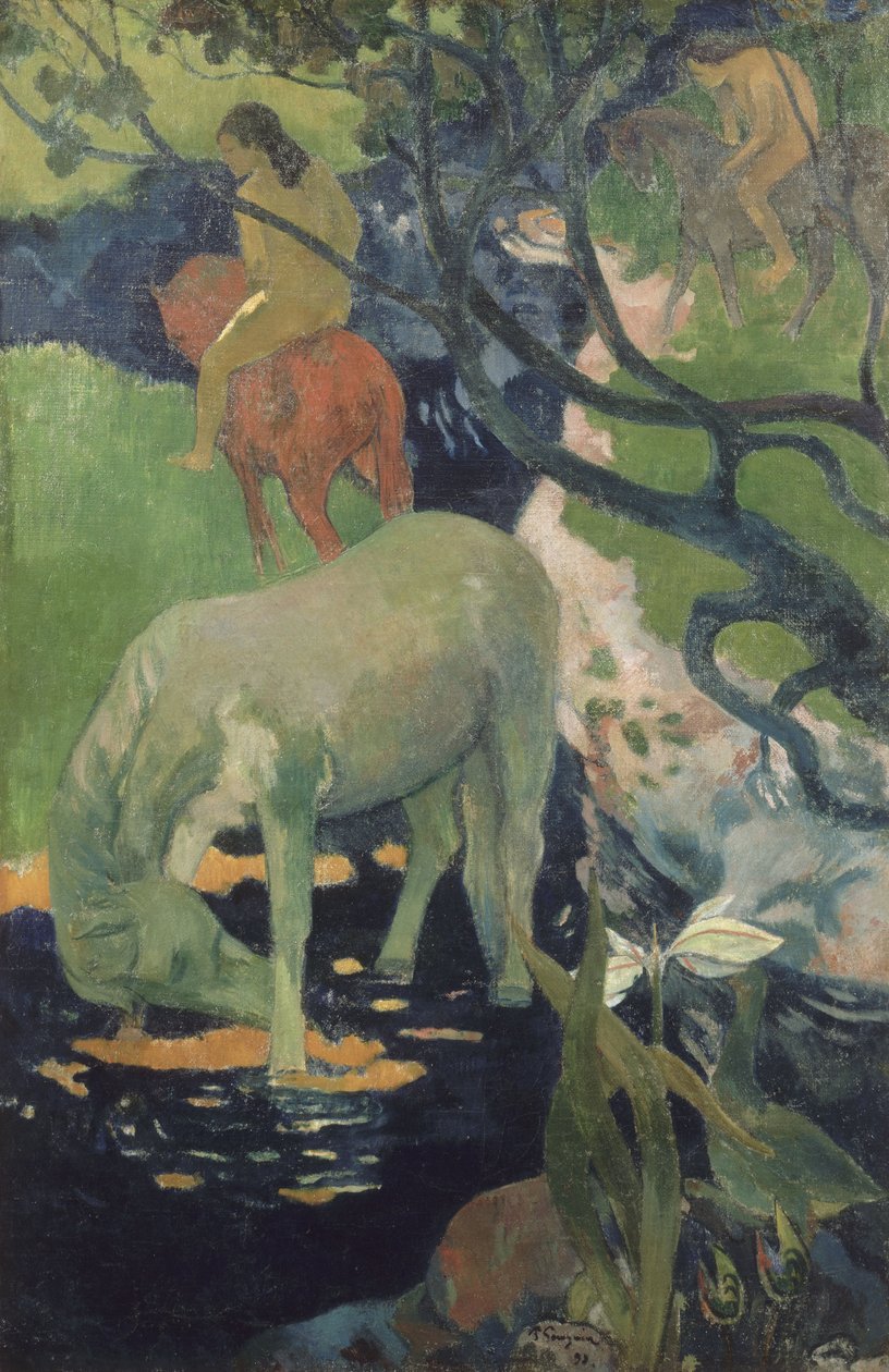 Biały Koń autorstwa Paul Gauguin