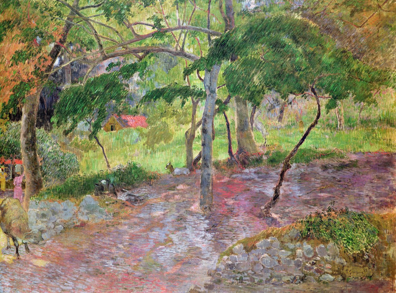 Tropikalny krajobraz, Martynika, 1887 autorstwa Paul Gauguin