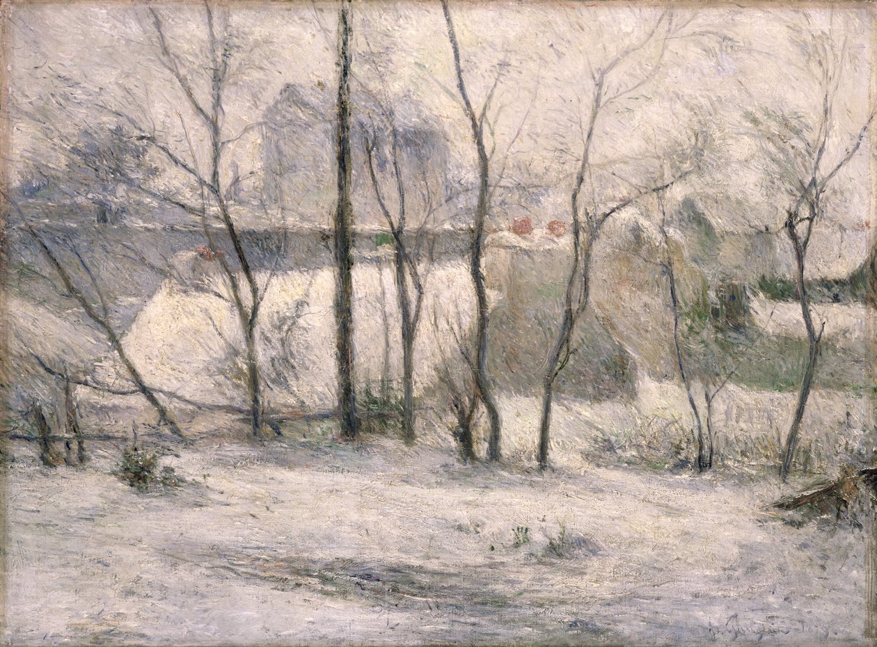 Pejzaż zimowy, 1879 autorstwa Paul Gauguin