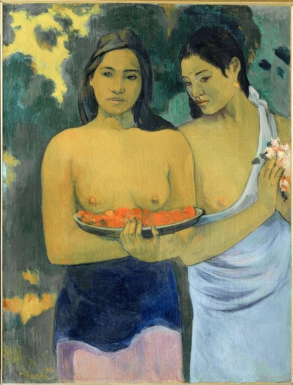 Dwóch Tahitańczyków autorstwa Paul Gauguin