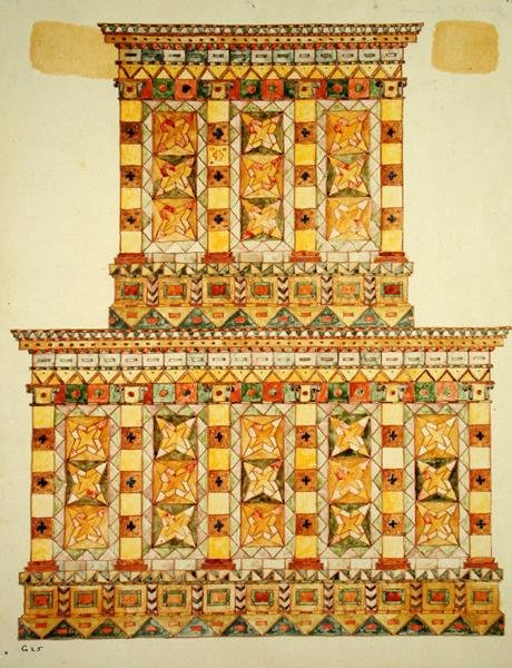 Budynek, 1925 (wc, pióro i atrament na papierze) autorstwa Paul Goesch