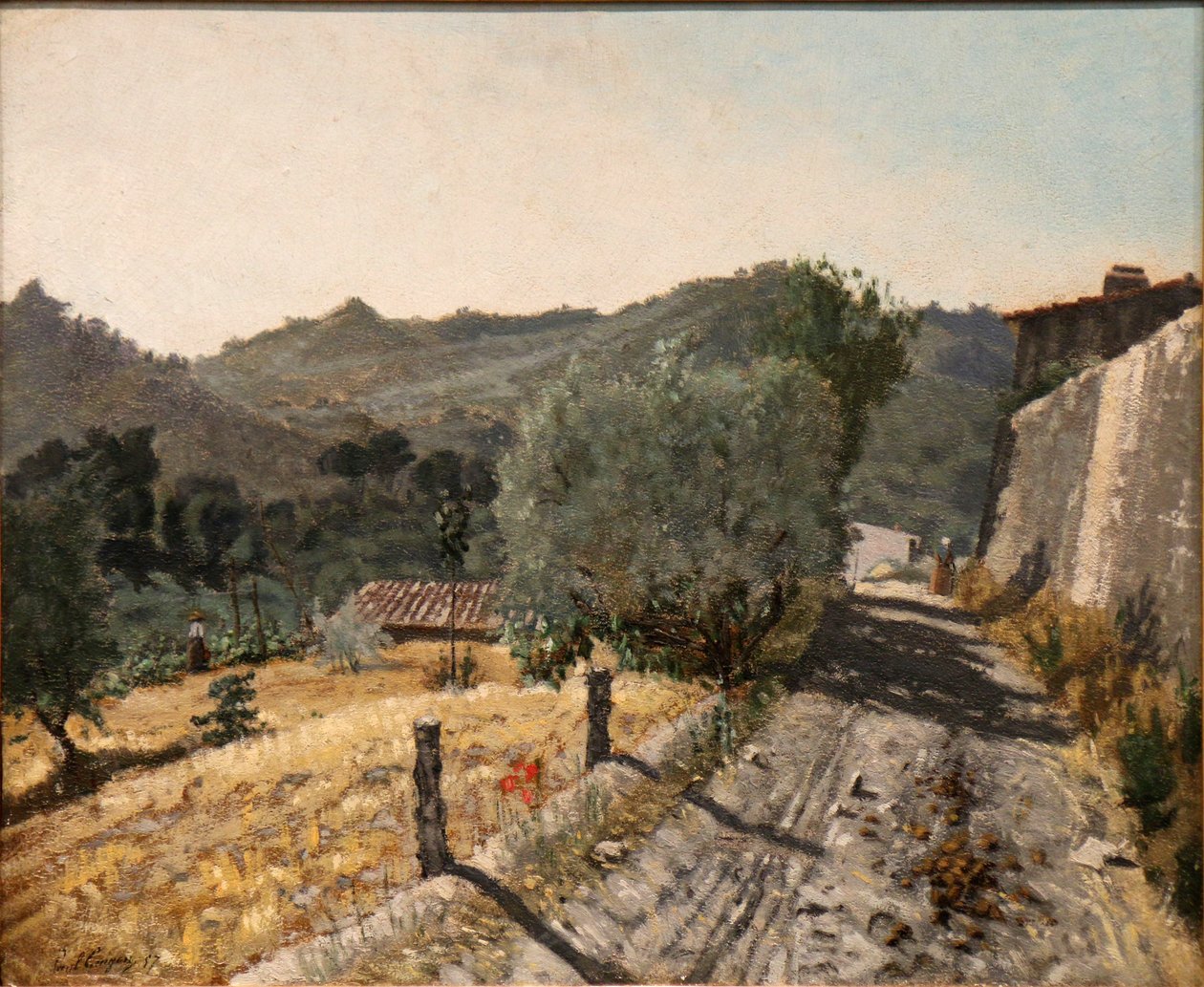 Ścieżka na wzgórzu. autorstwa Paul Camille Guigou