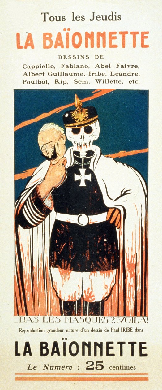 Reklama La Baïonnette, ok. 1914 autorstwa Paul Iribe