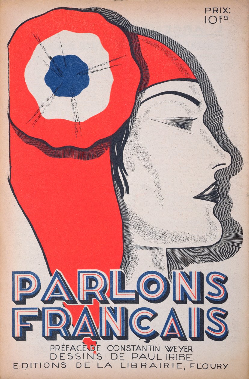 Świadek, karykatura Marianne, z „Parlons Francais”, 1 lipca 1934 autorstwa Paul Iribe