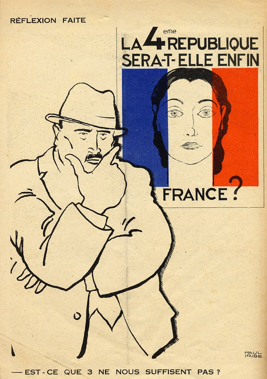 Czy IV Republika nadal będzie Francją Czy nie wystarczy 3, z "Le Temoin", 1933-35 autorstwa Paul Iribe
