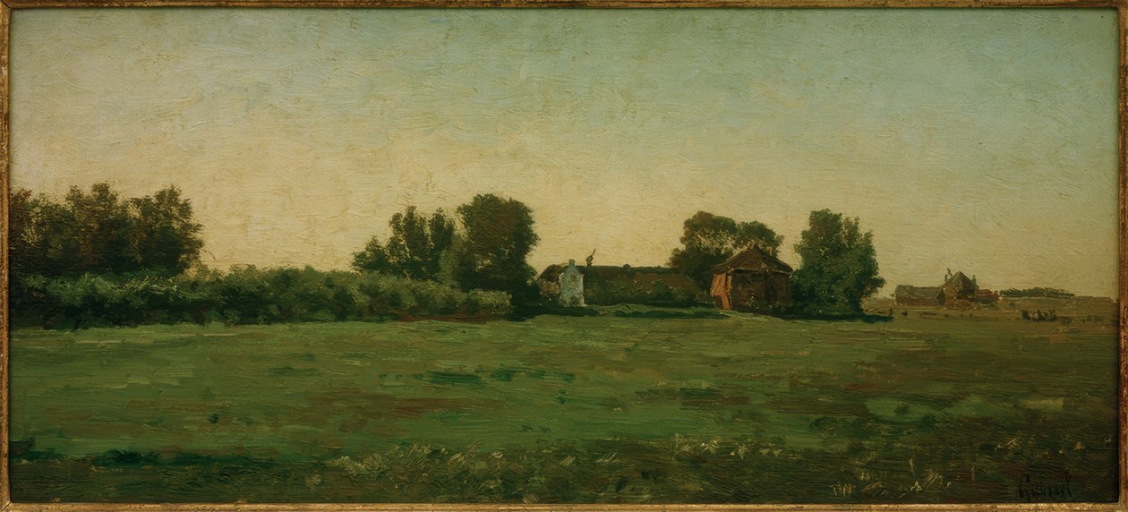 Krajobraz z farmami autorstwa Paul Joseph Constantin Gabriel