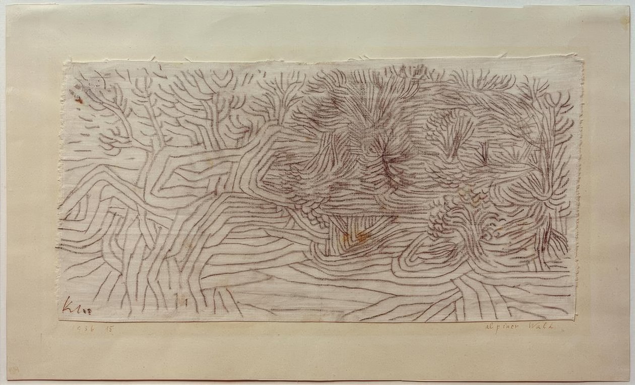Alpejski Wald autorstwa Paul Klee