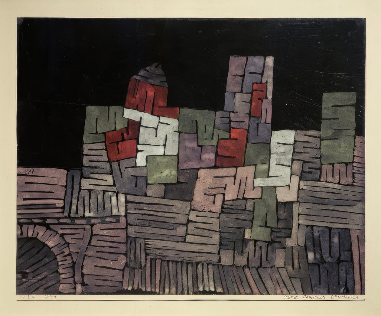 Stare mury, Sycylia autorstwa Paul Klee