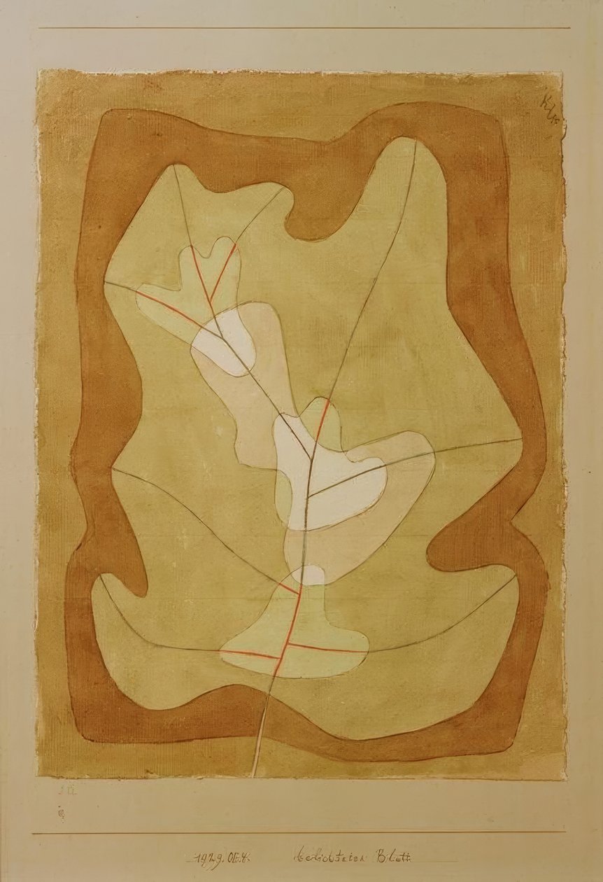 Odsłonięty arkusz autorstwa Paul Klee
