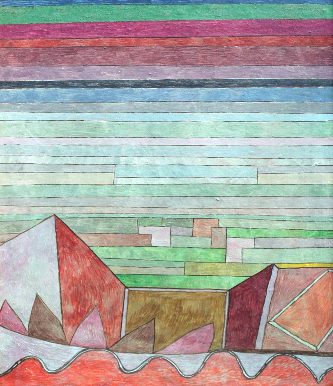 Zobacz na owocującą ziemię autorstwa Paul Klee
