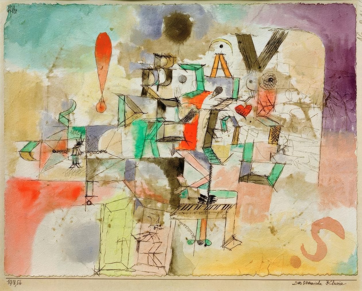 Pianino literackie autorstwa Paul Klee