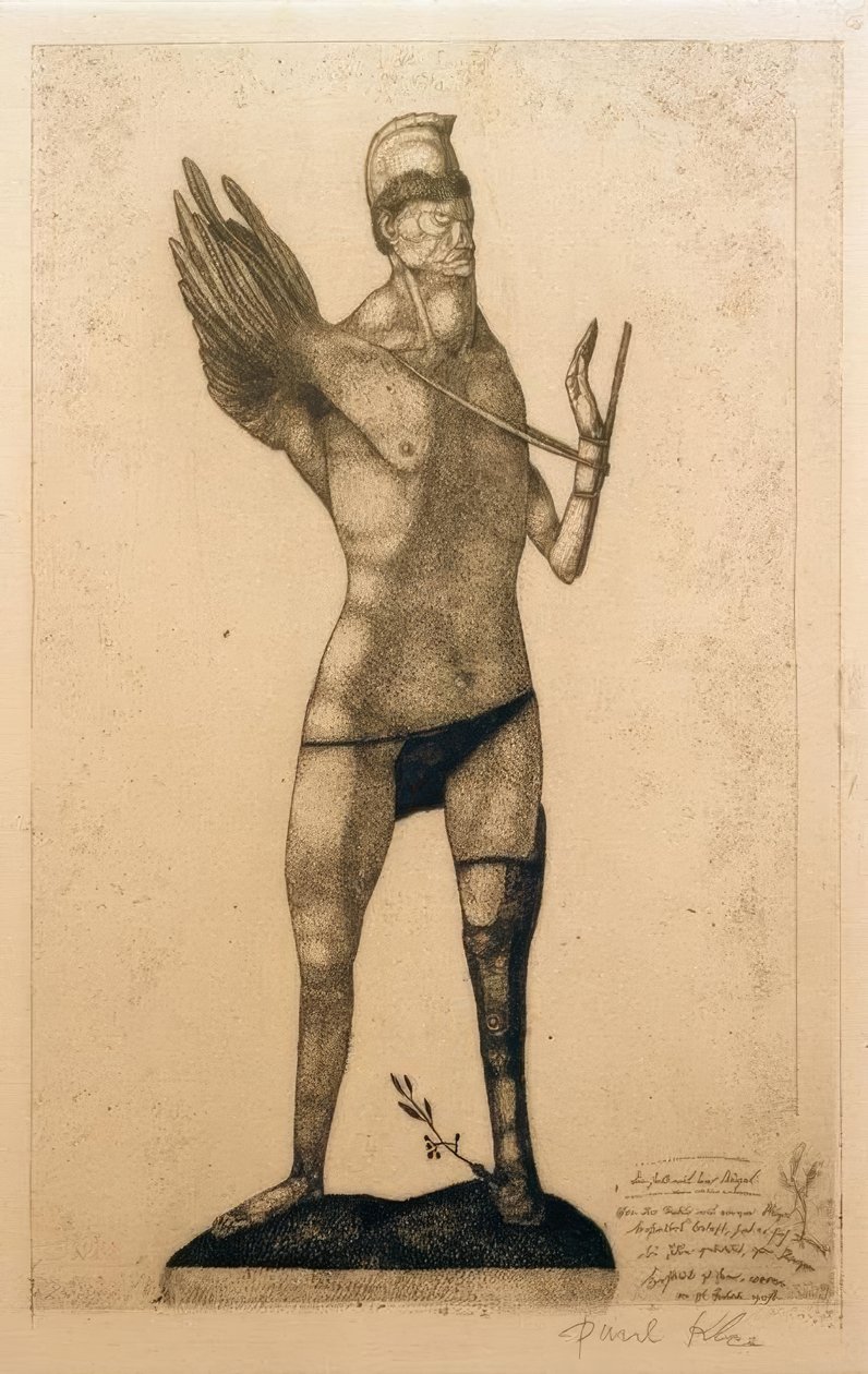 Bohater ze skrzydłem autorstwa Paul Klee
