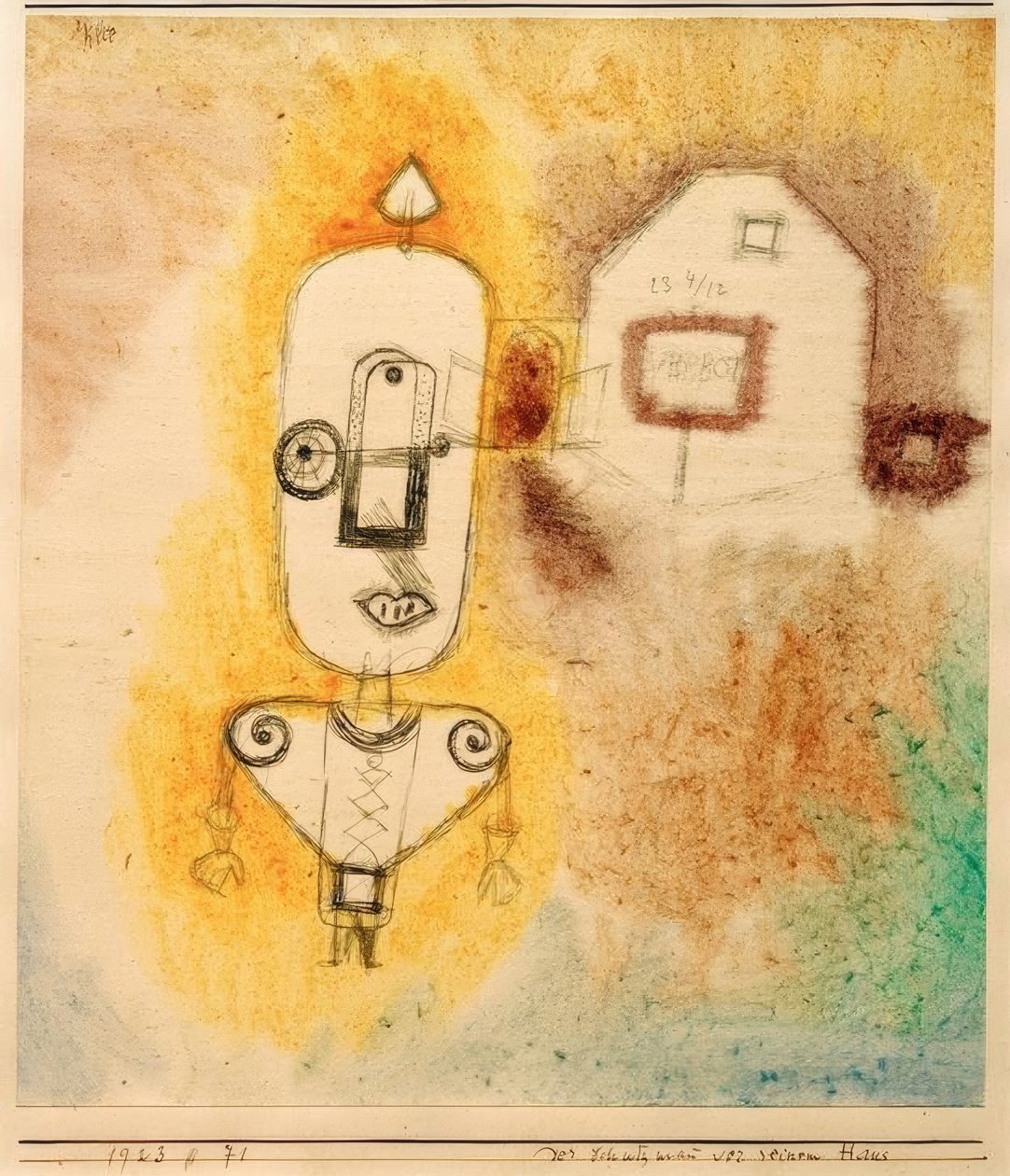 Policjant przed swoim domem autorstwa Paul Klee