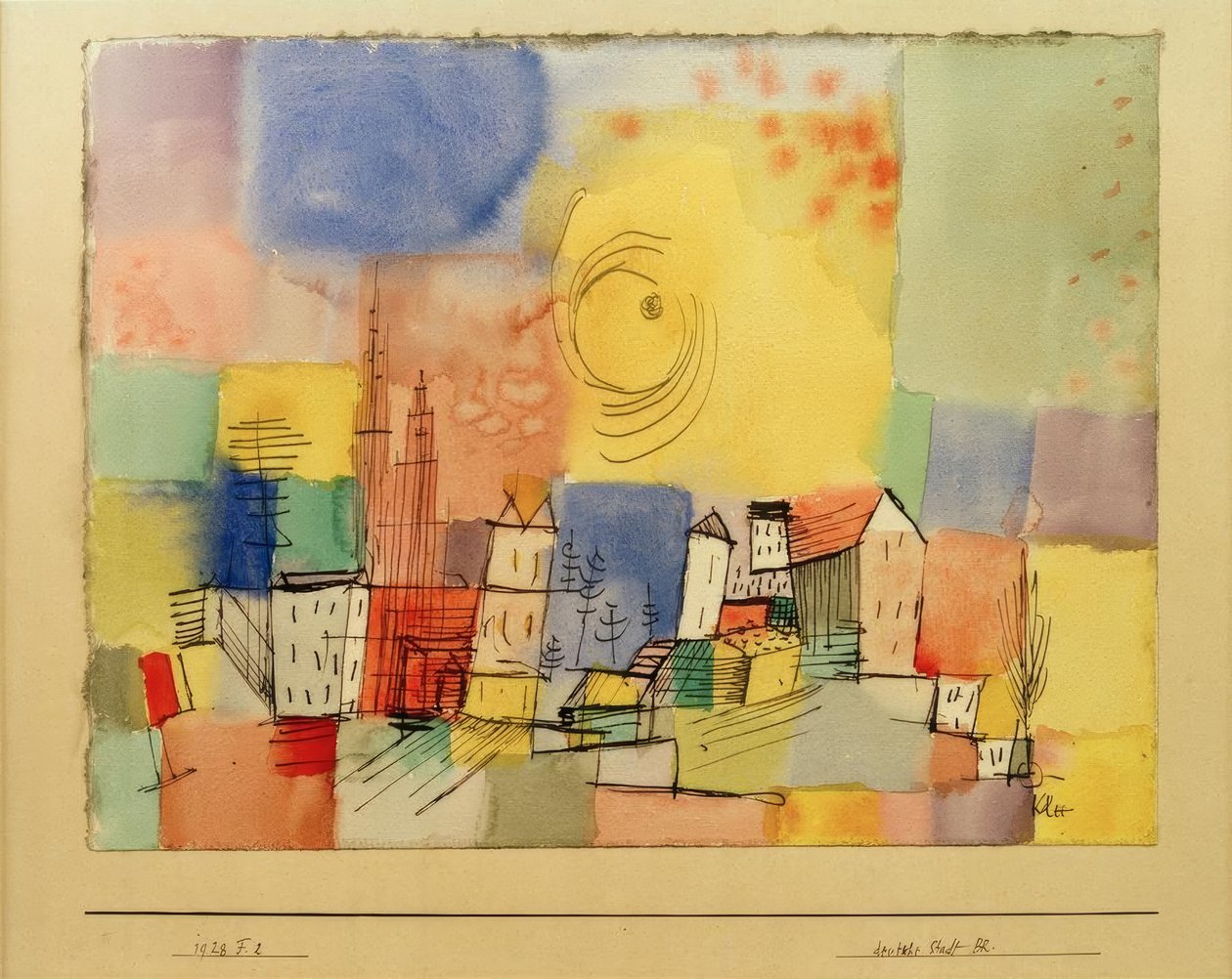 Niemieckie miasto BR autorstwa Paul Klee