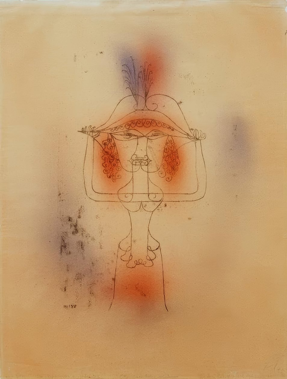 Śpiewak opery komicznej autorstwa Paul Klee