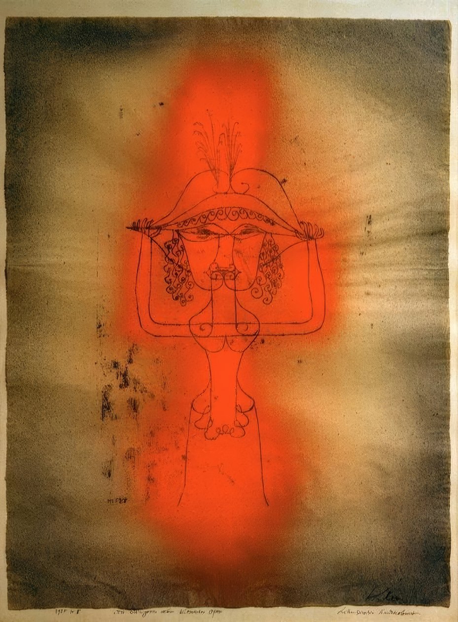 Śpiewak opery komicznej autorstwa Paul Klee
