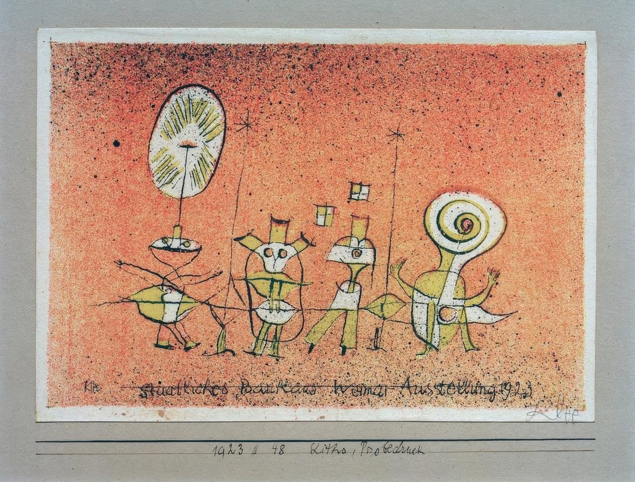 Pogodna strona, Wystawa Bauhausu w Weimarze 1923, Bauhaus autorstwa Paul Klee