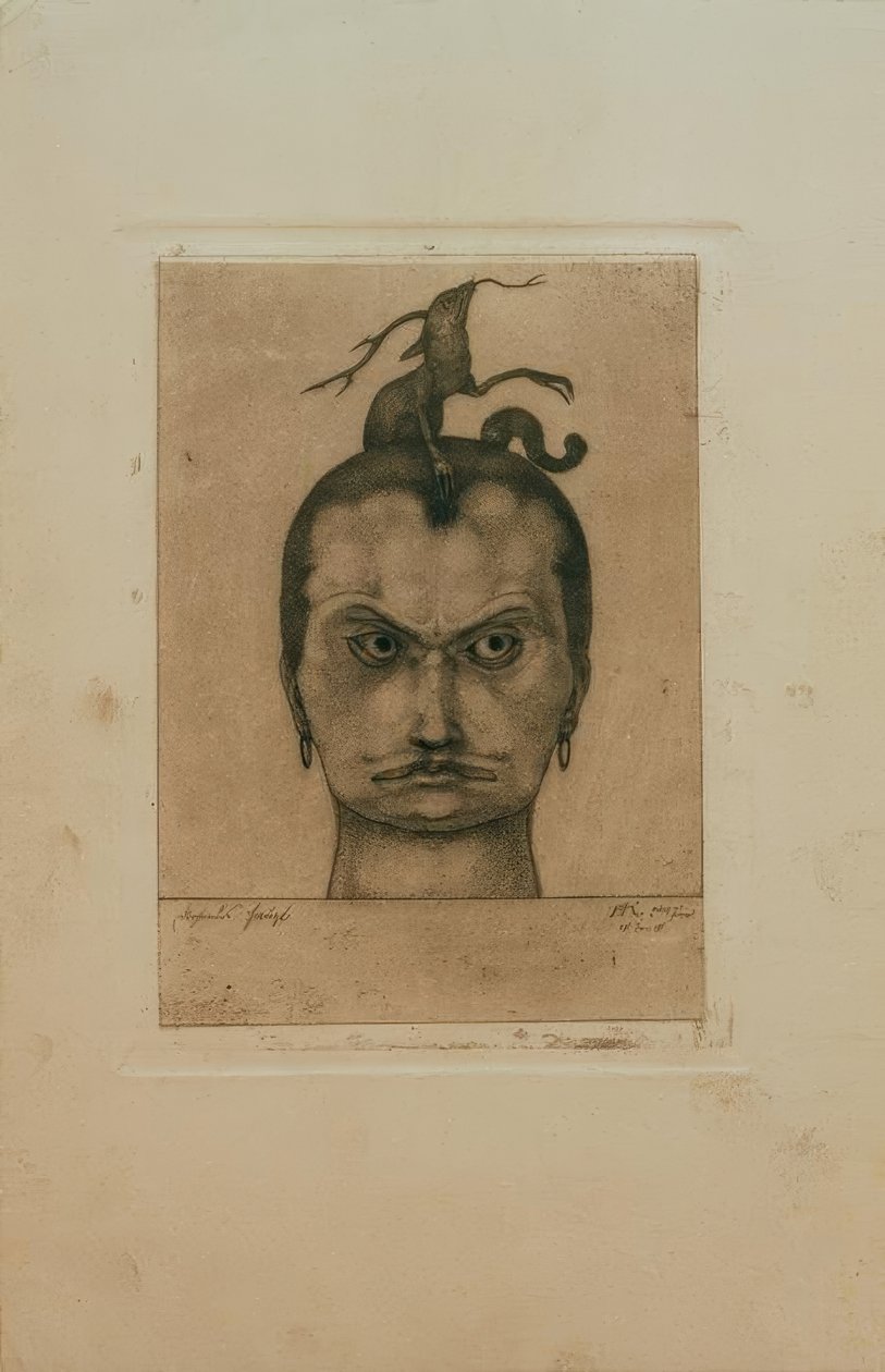 Groźna głowa autorstwa Paul Klee