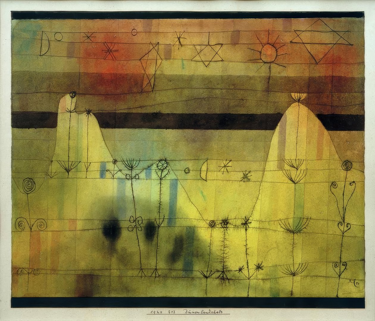 Krajobraz wydm autorstwa Paul Klee