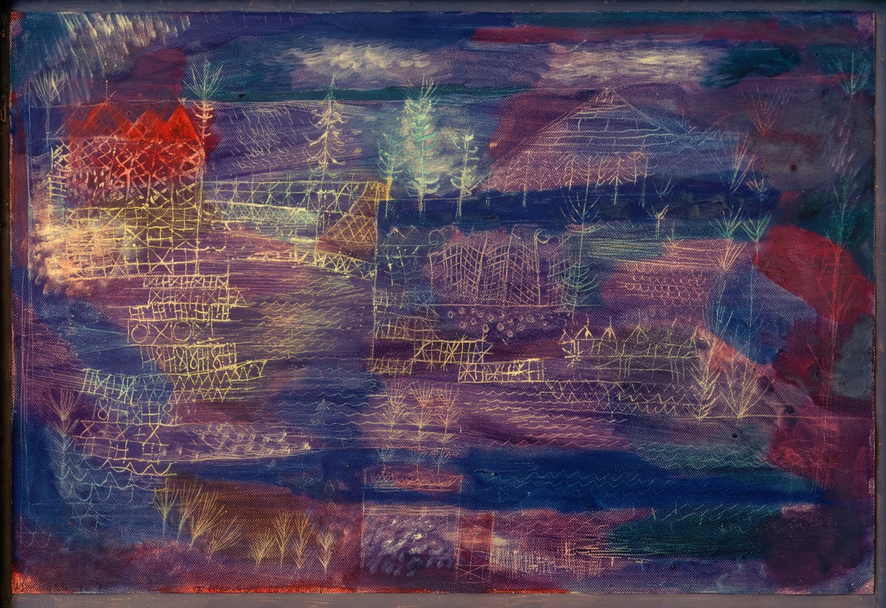 Krajobraz inżynierii rzecznej autorstwa Paul Klee