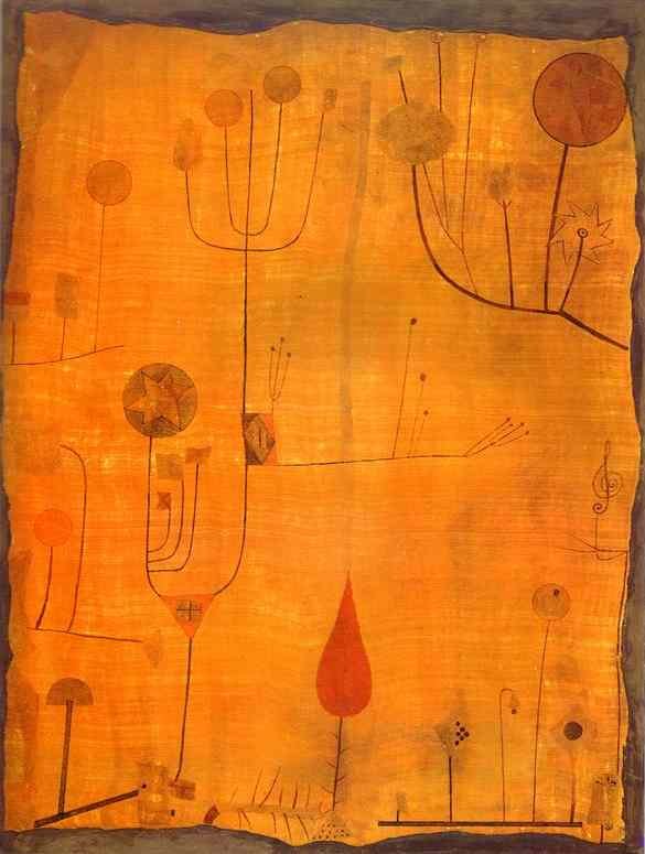 Owoce na czerwieni autorstwa Paul Klee
