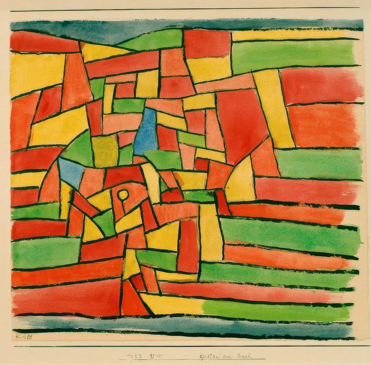 Ogród przy potoku autorstwa Paul Klee