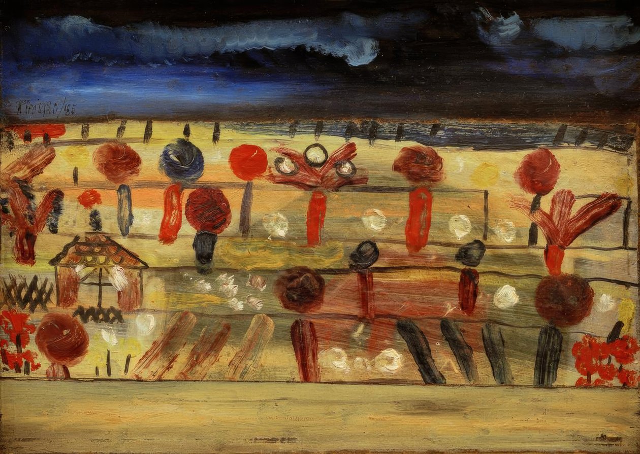 Ogród na poziomie II (z altanką) autorstwa Paul Klee