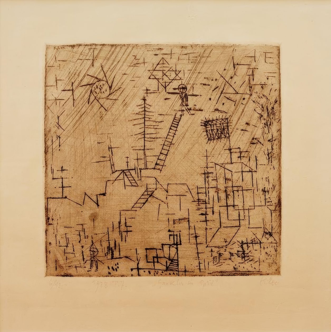 Żonglerzy w kwietniu autorstwa Paul Klee