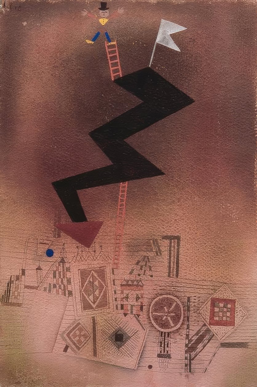 Zakazana błyskawica autorstwa Paul Klee