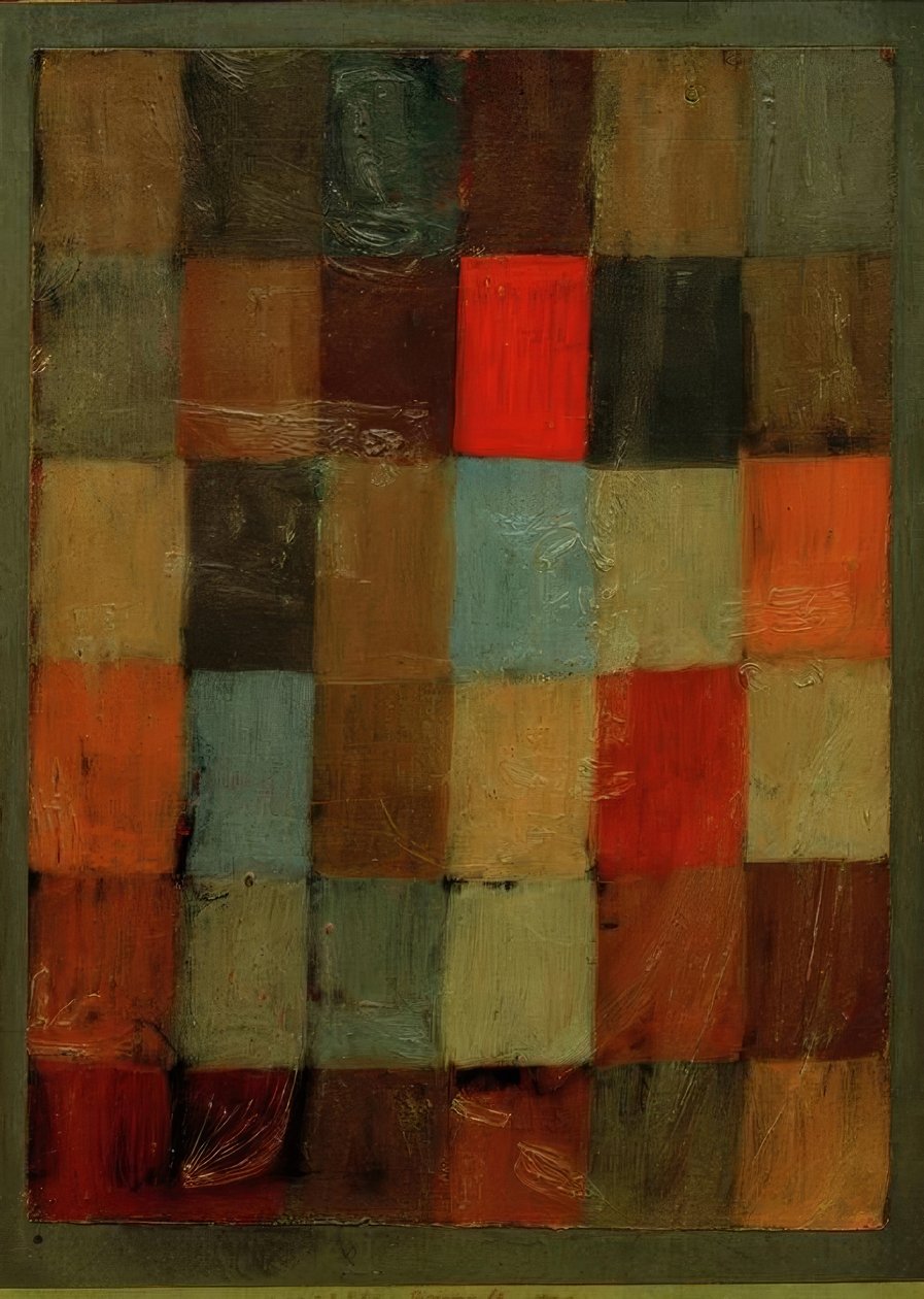 Harmonia niebieski = pomarańczowy autorstwa Paul Klee