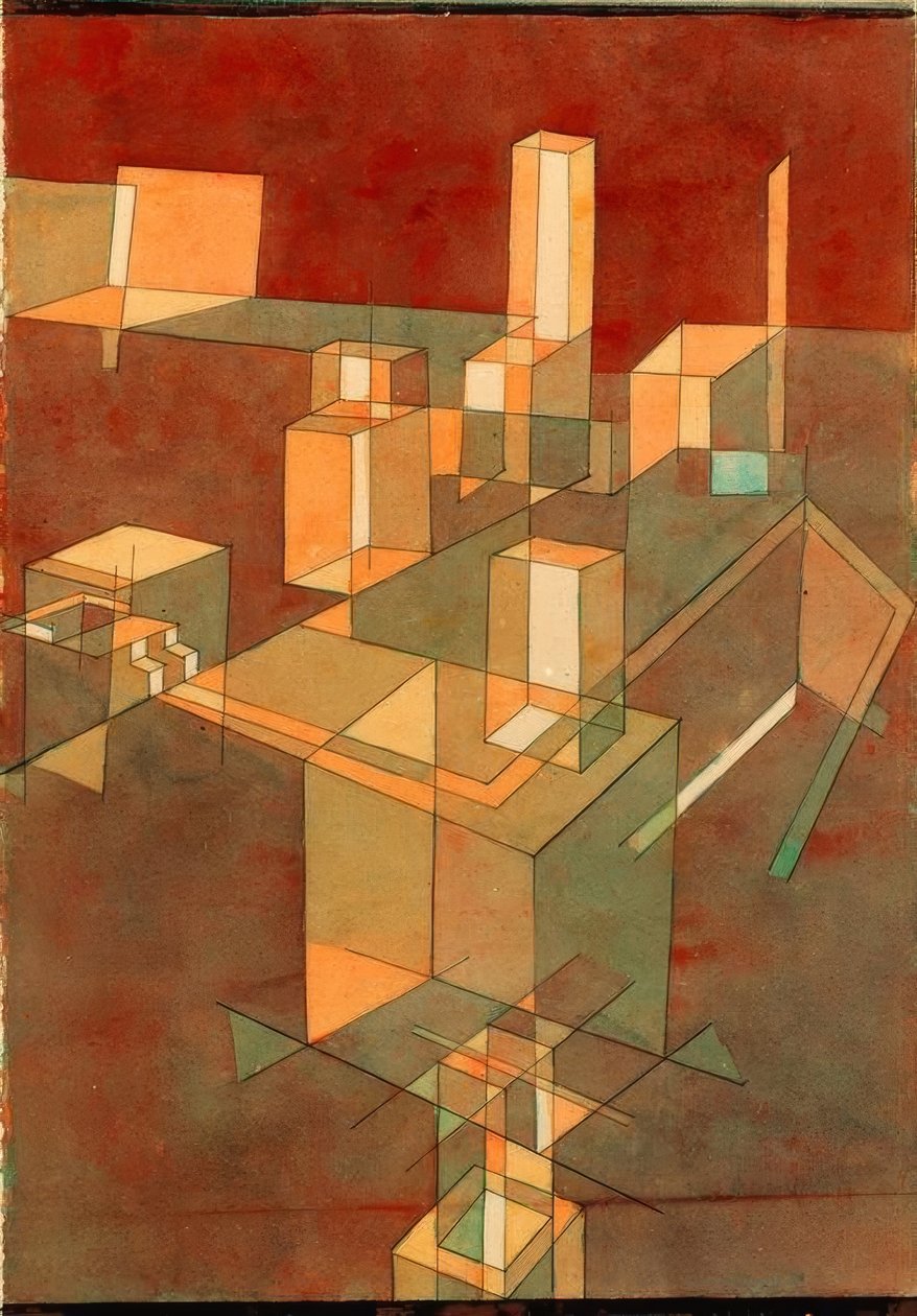 Włoskie miasto autorstwa Paul Klee