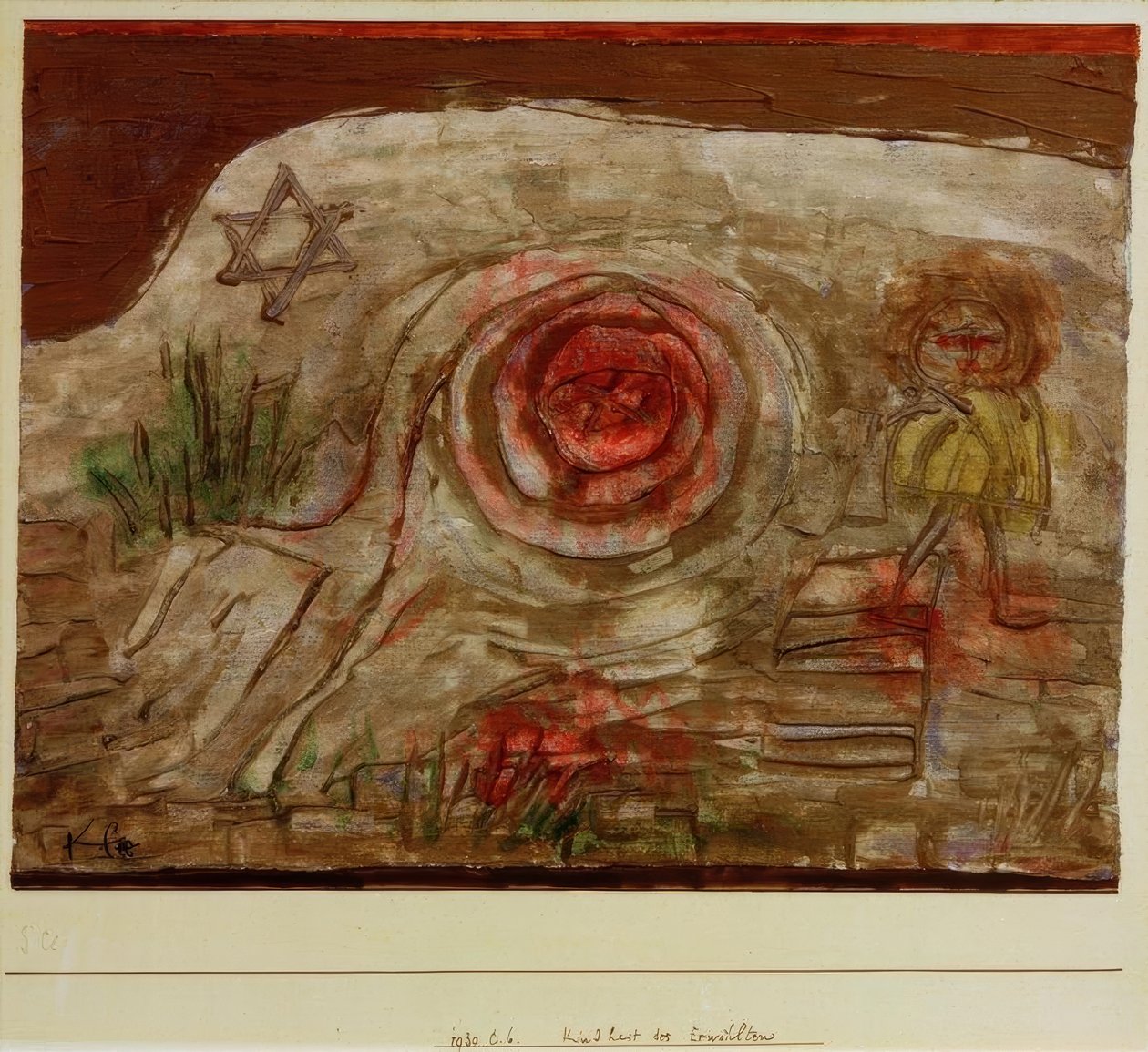 Dzieciństwo Wybrańca autorstwa Paul Klee