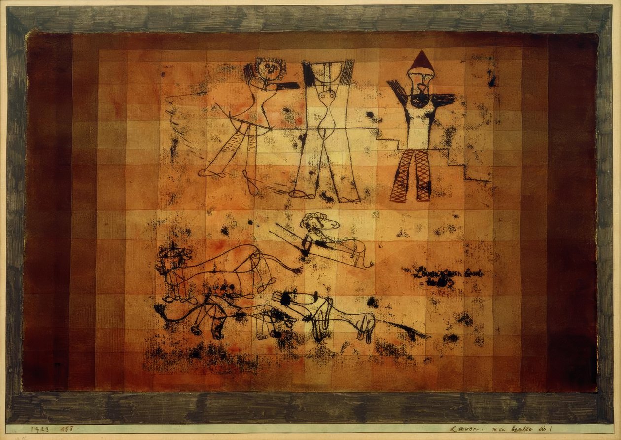Lwy, zauważ je! autorstwa Paul Klee