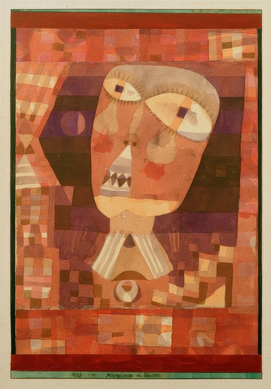 Marionetka w oknie autorstwa Paul Klee