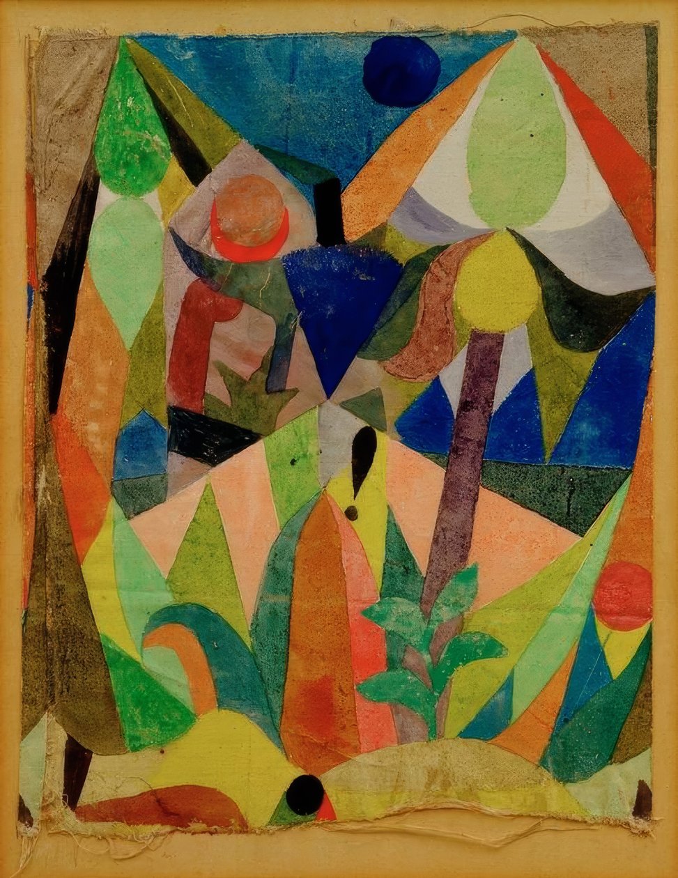 Łagodny tropikalny krajobraz autorstwa Paul Klee