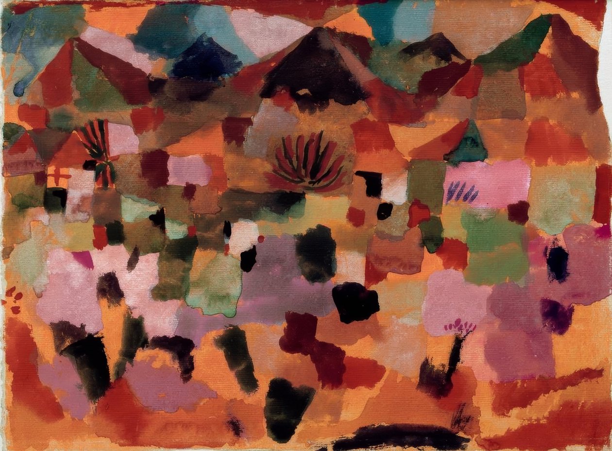 Z pasmem górskim autorstwa Paul Klee