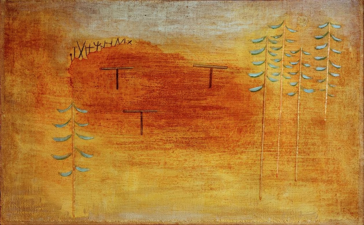 Miejsce spotkania autorstwa Paul Klee