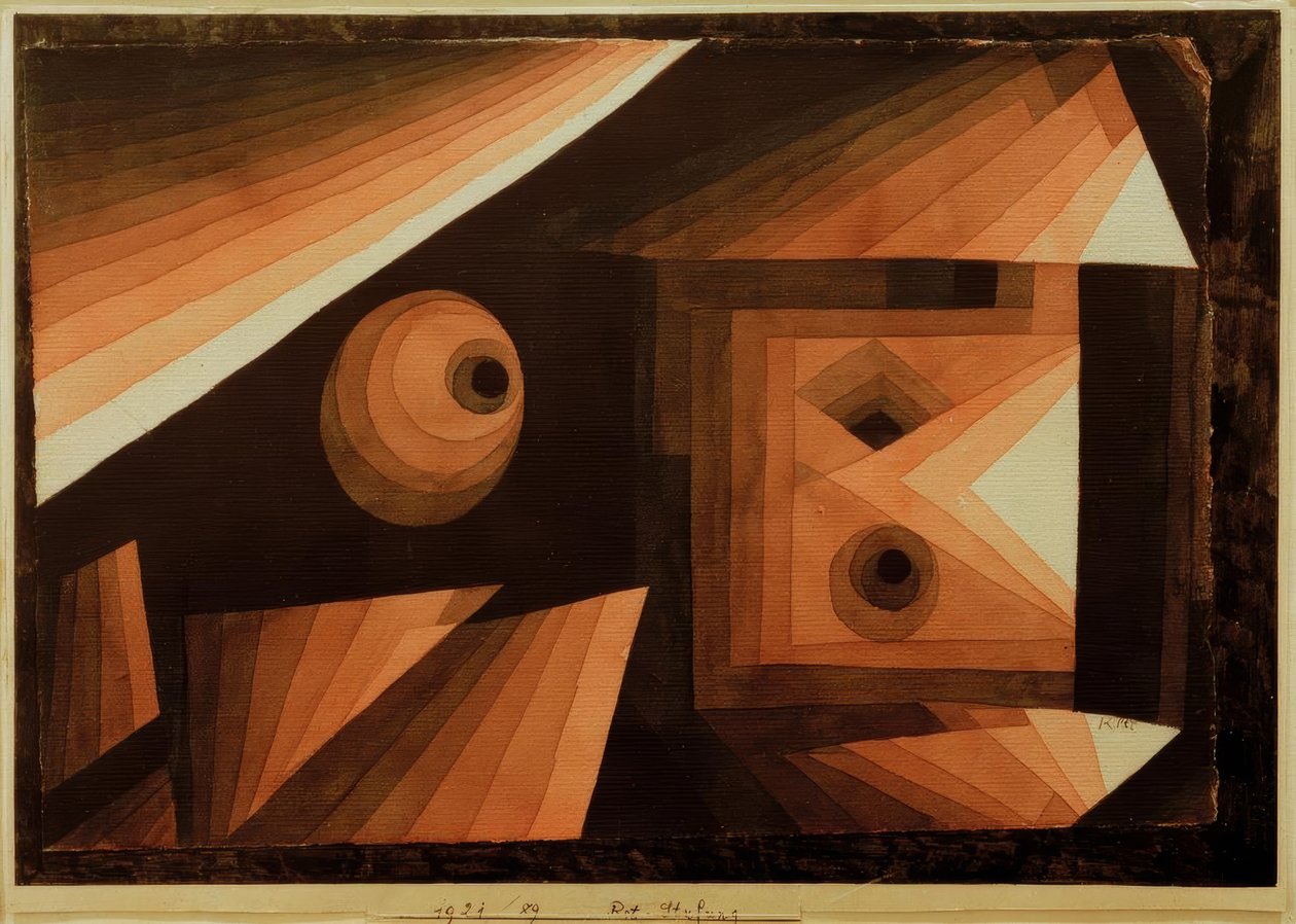 Gradacja czerwona autorstwa Paul Klee