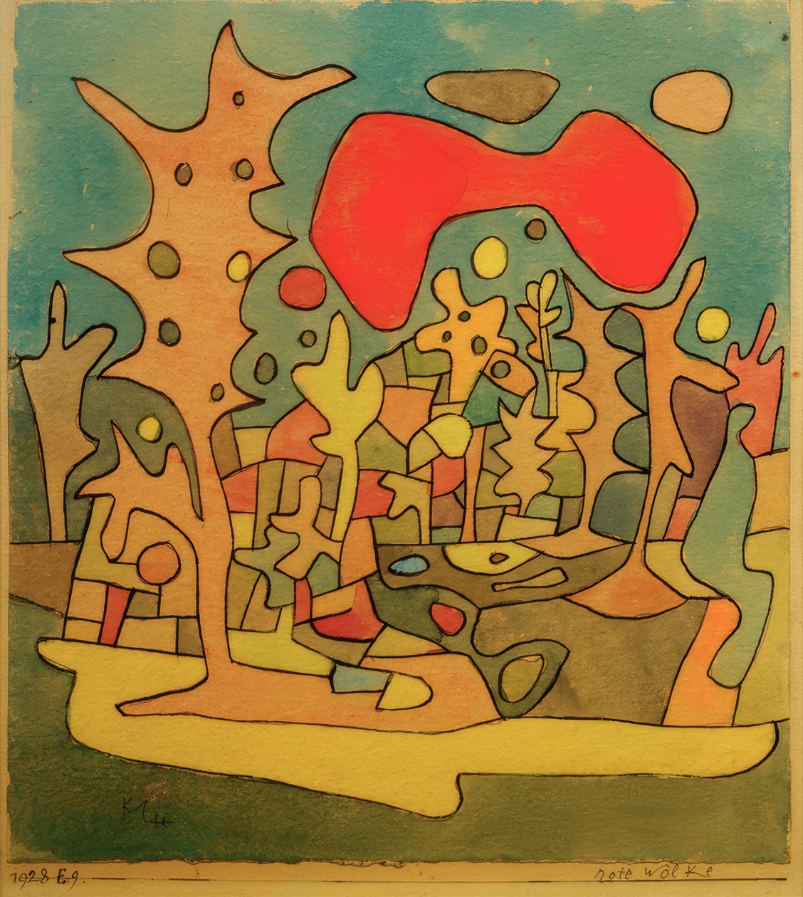 Czerwona Chmura autorstwa Paul Klee