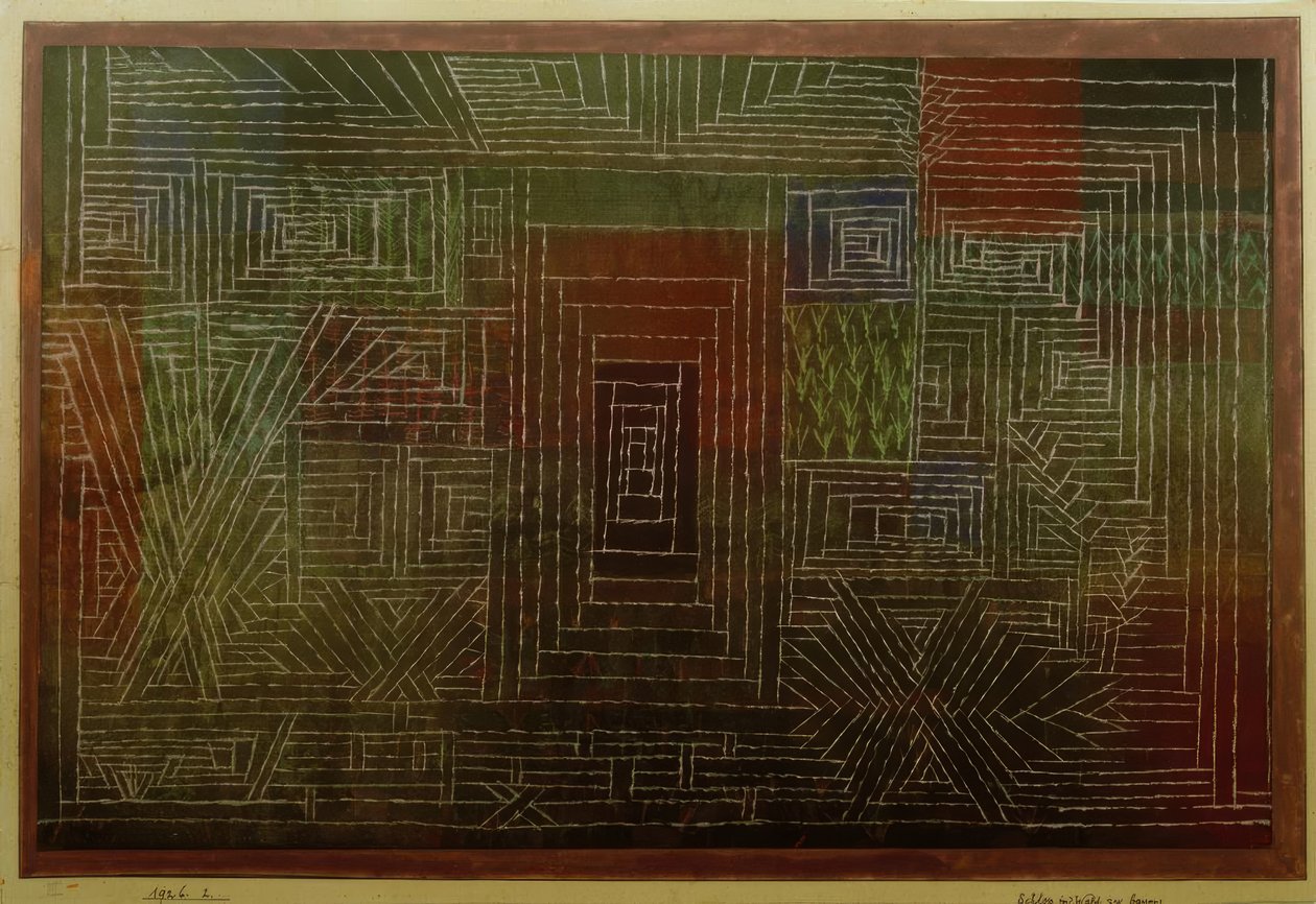 Zbuduj zamek w lesie autorstwa Paul Klee