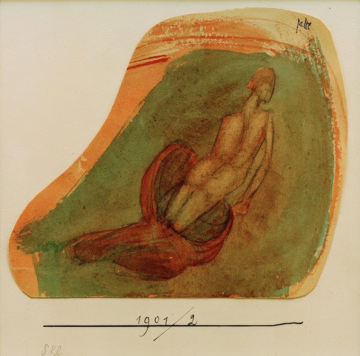 Gracja pływająca (w stylu pompejańskim) autorstwa Paul Klee
