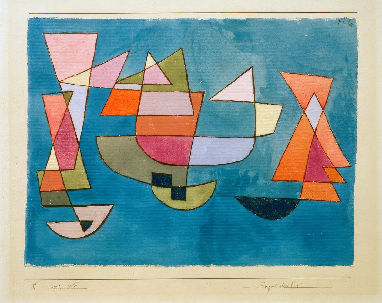 Pływające statki autorstwa Paul Klee
