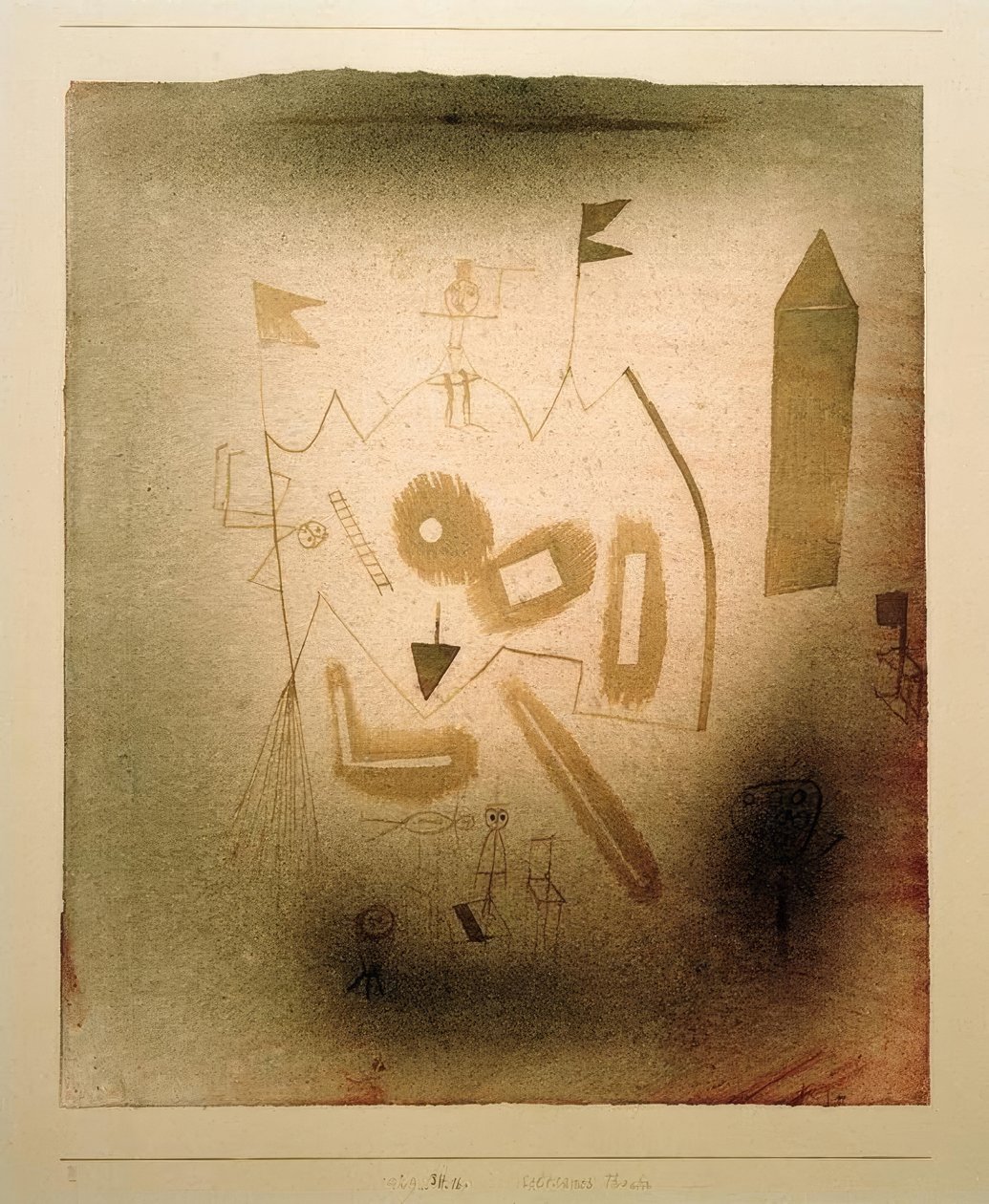 Dziwny teatr autorstwa Paul Klee