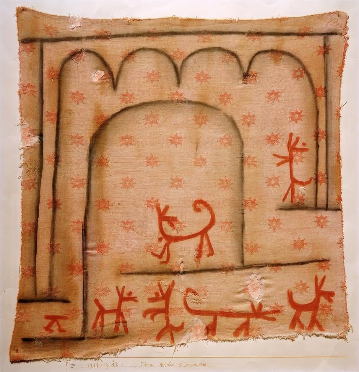 Zwierzęta grają w komedię autorstwa Paul Klee