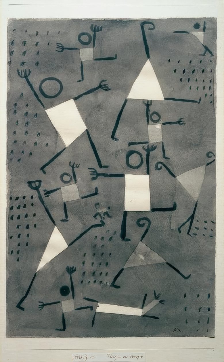Tańczy ze strachu autorstwa Paul Klee